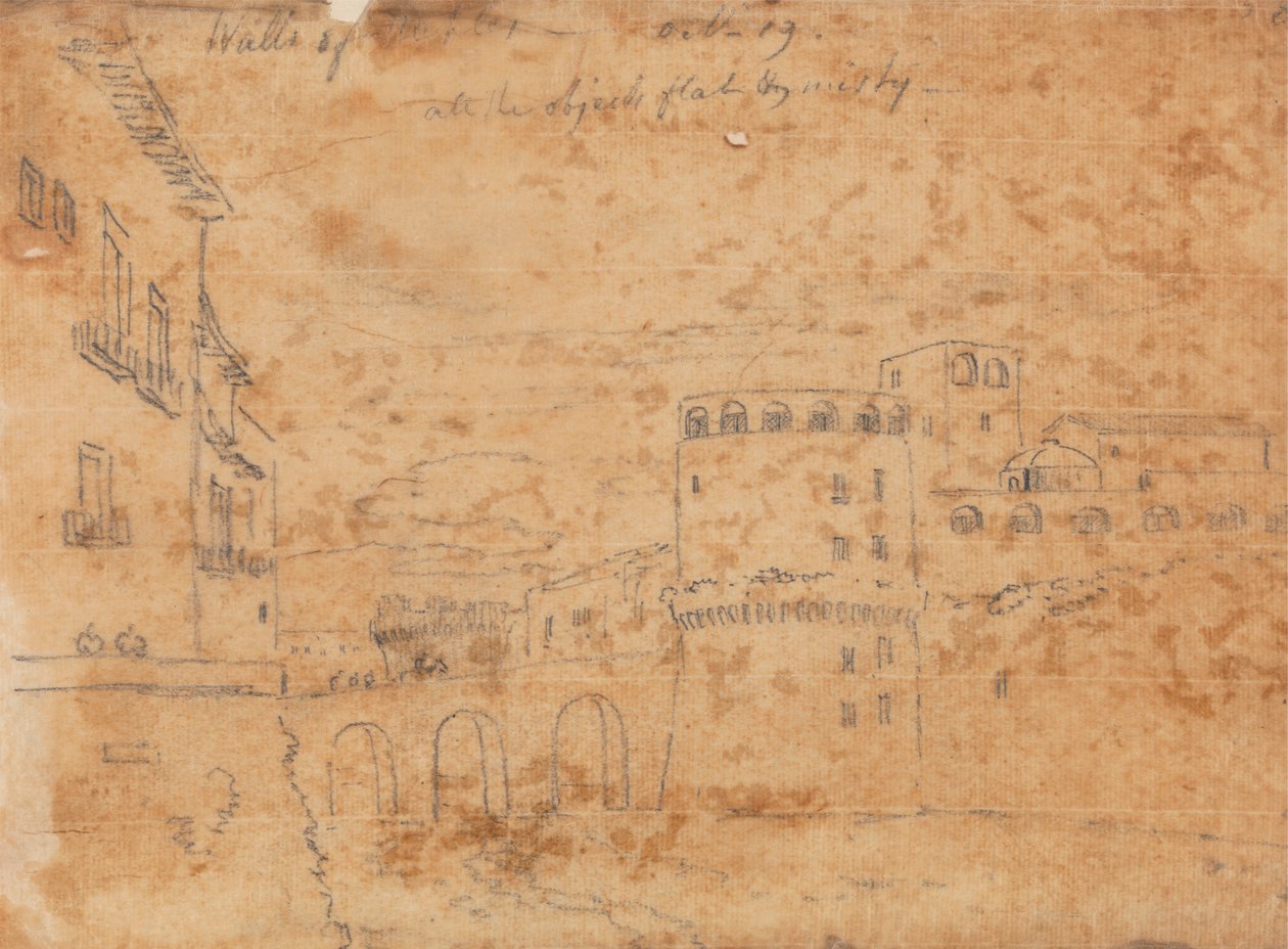 Murallas de Nápoles, 19 de octubre de John Robert Cozens