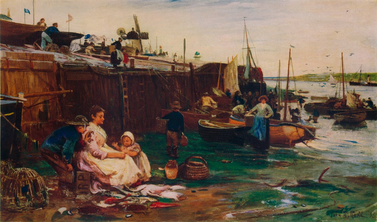 Pescadores en St. Ives de John Robertson Reid