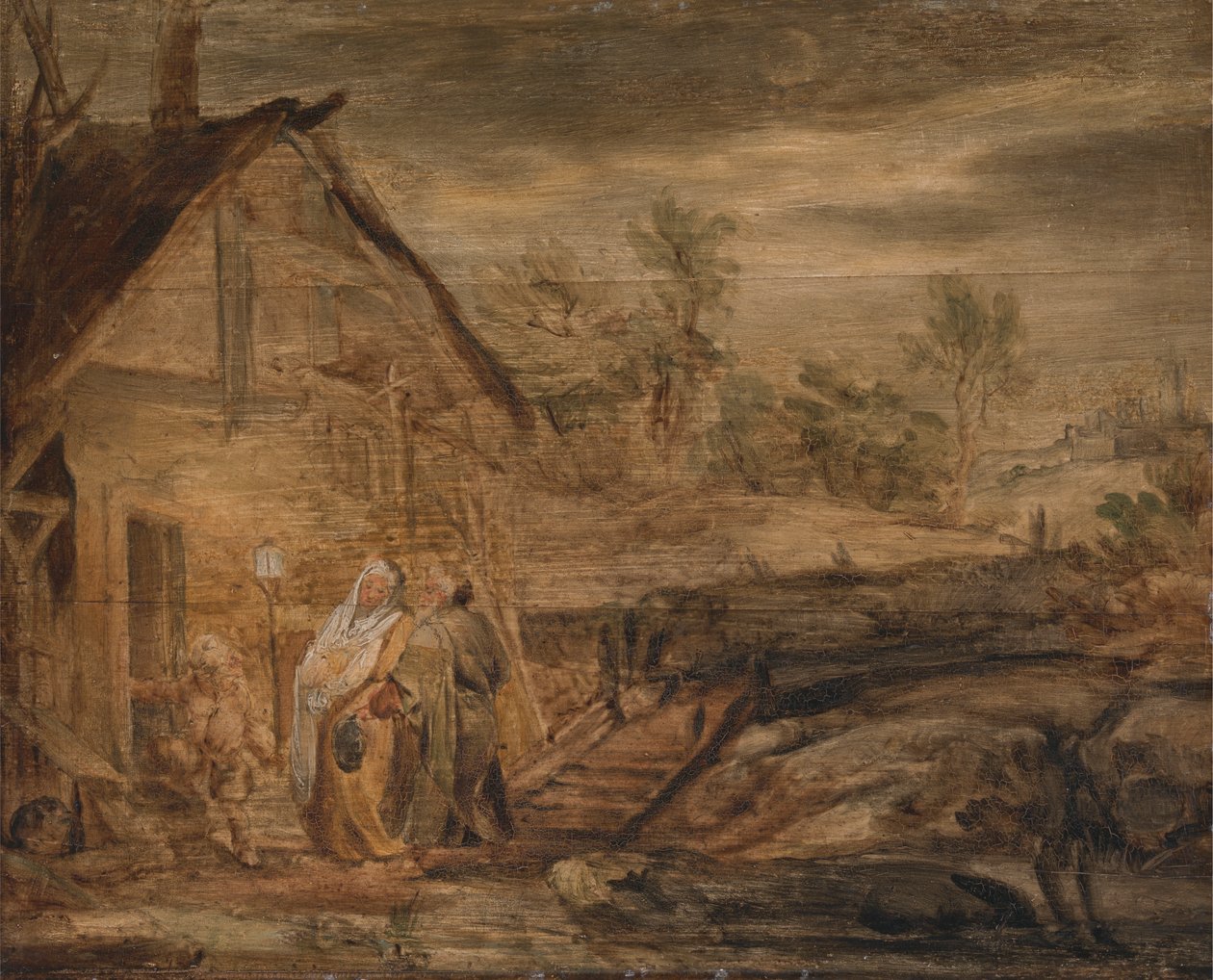 María y José fuera de la posada de John Runciman