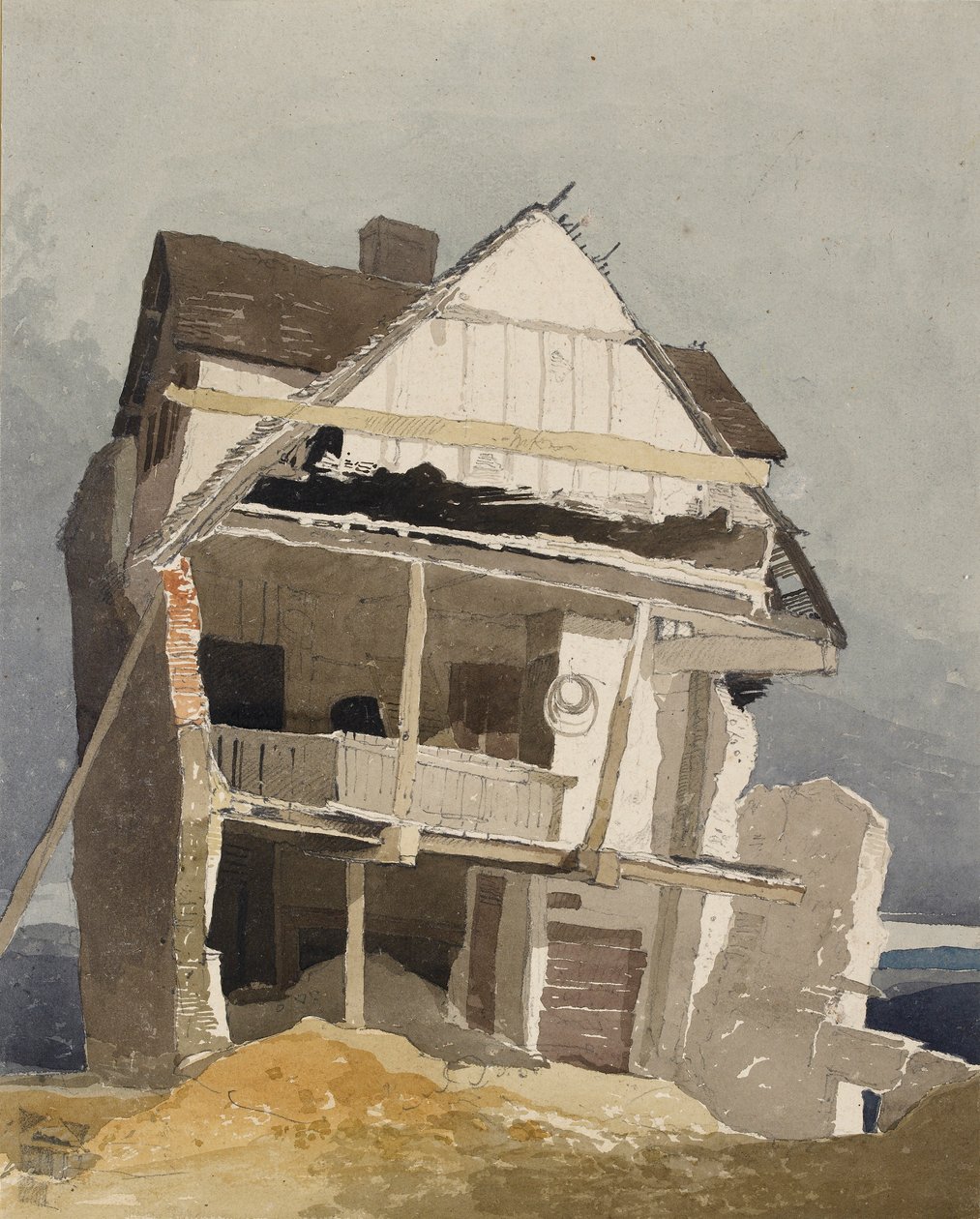 Una Casa en Ruinas, c.1800-1840 de John Sell Cotman