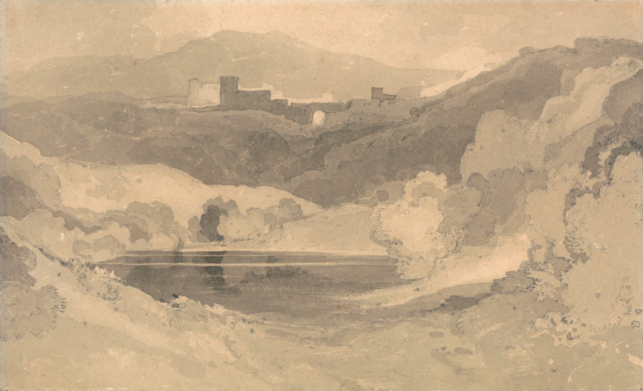 Castillo en un paisaje de John Sell Cotman