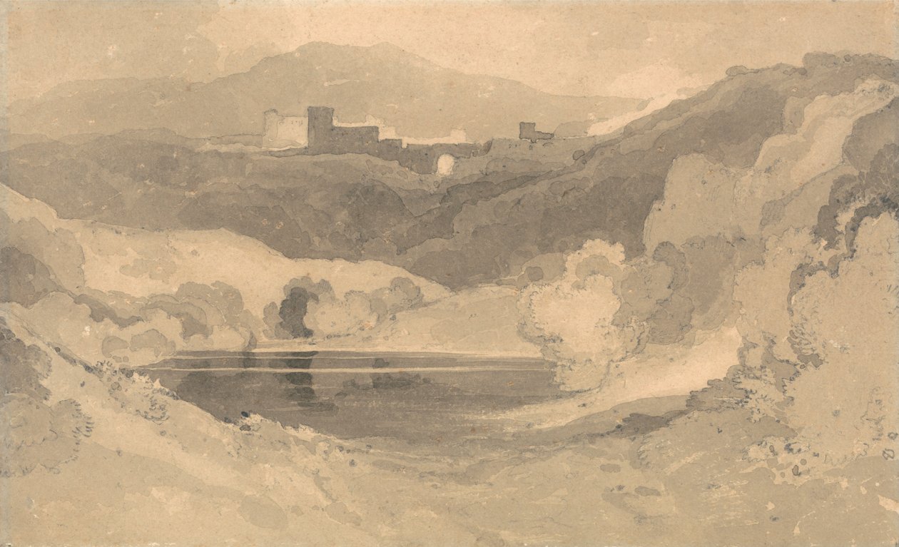 Castillo en un paisaje de John Sell Cotman
