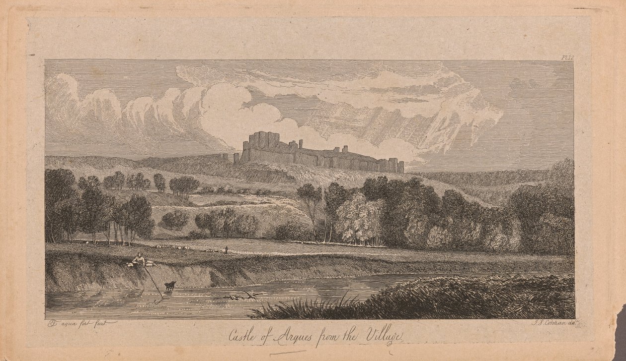Castillo de Argues de la Aldea de John Sell Cotman