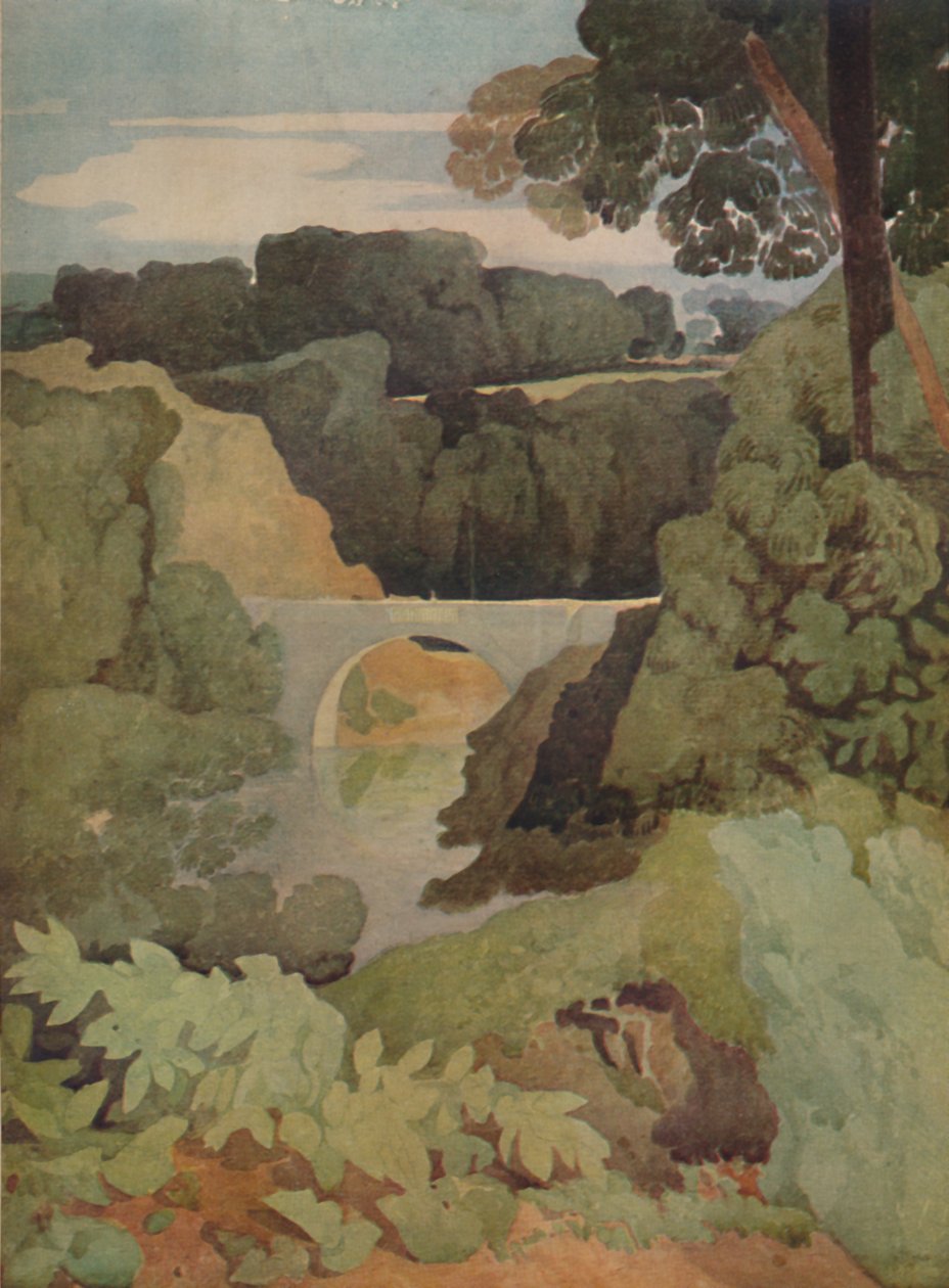 Puente Nuevo, Durham, 1923 de John Sell Cotman