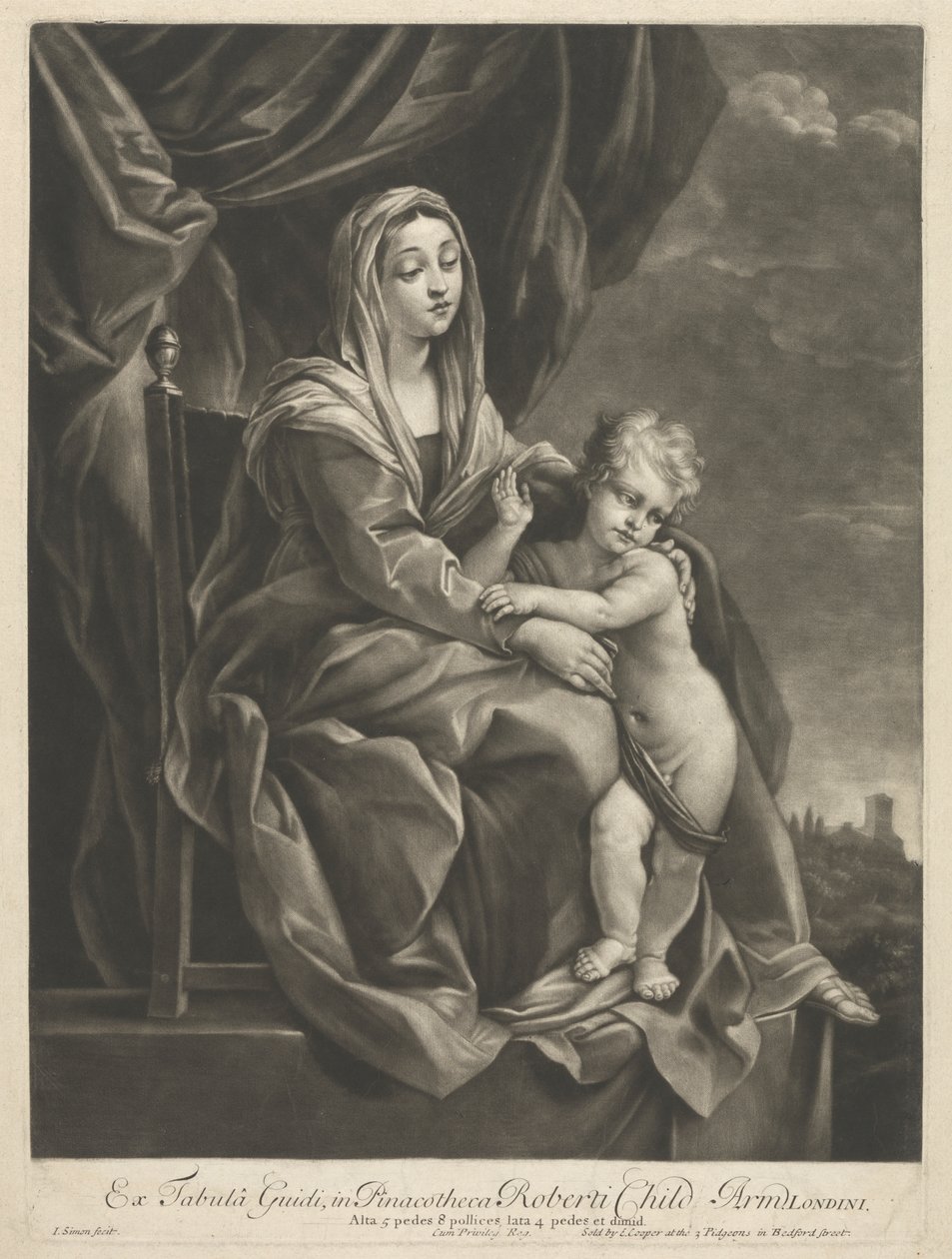 Virgen con el Niño de John Simon