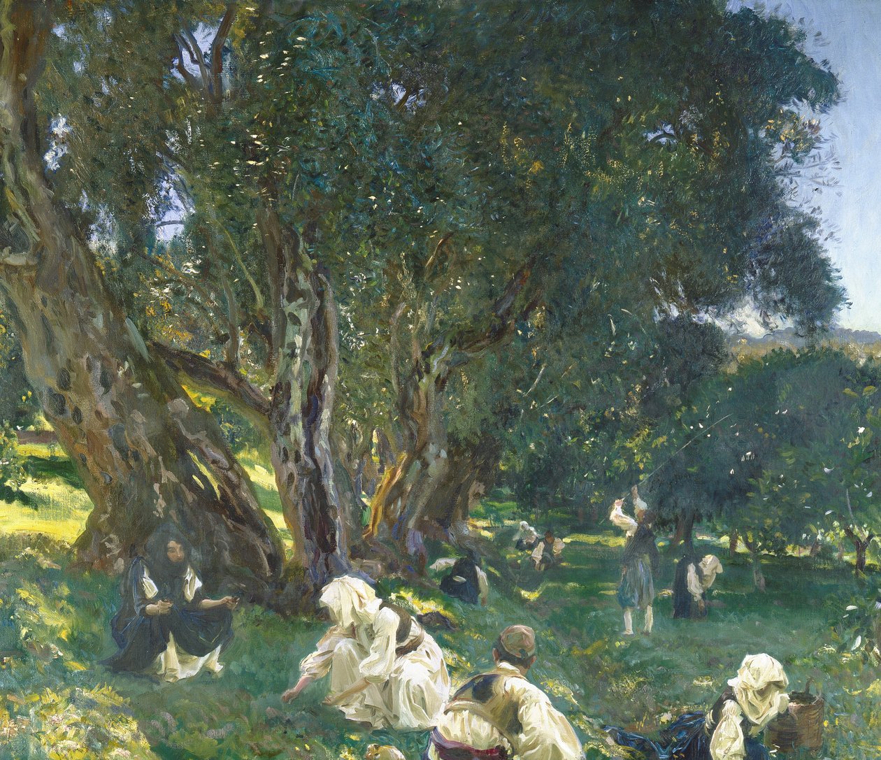 Recolectores de aceitunas albaneses de John Singer Sargent