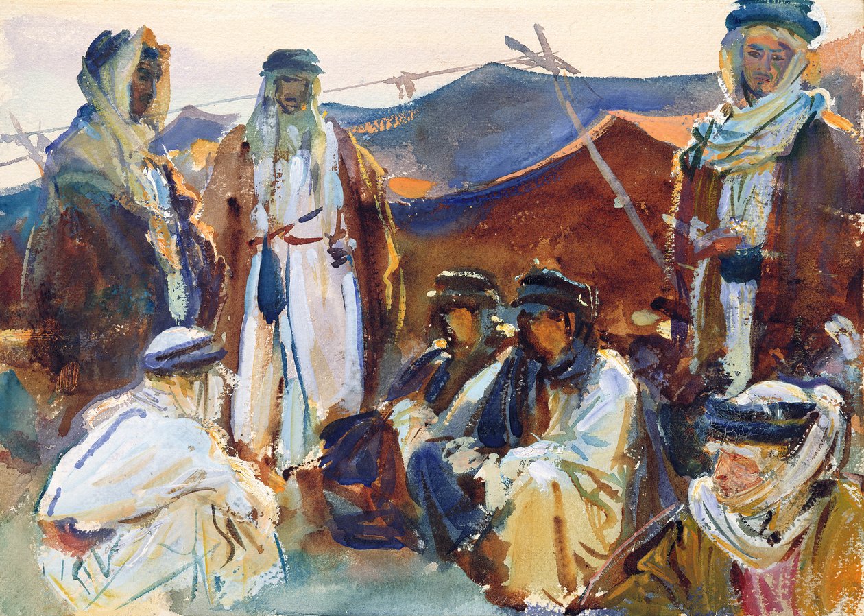Campamento beduino, 1905-06 de John Singer Sargent
