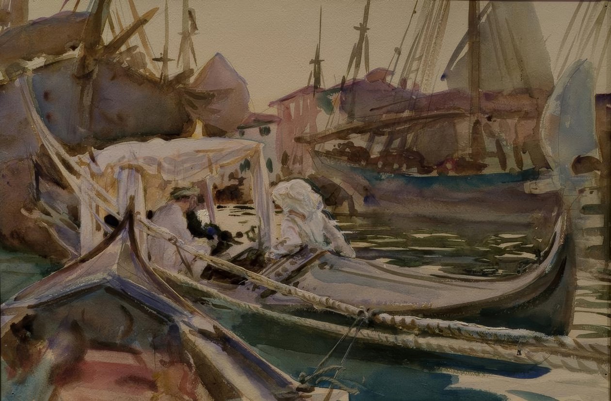 Dibujando en la Giudecca de John Singer Sargent