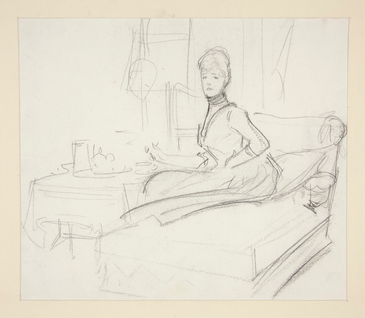 Señora en la mesa de té de John Singer Sargent