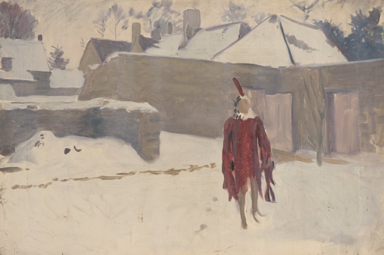 Maniquí en la nieve de John Singer Sargent