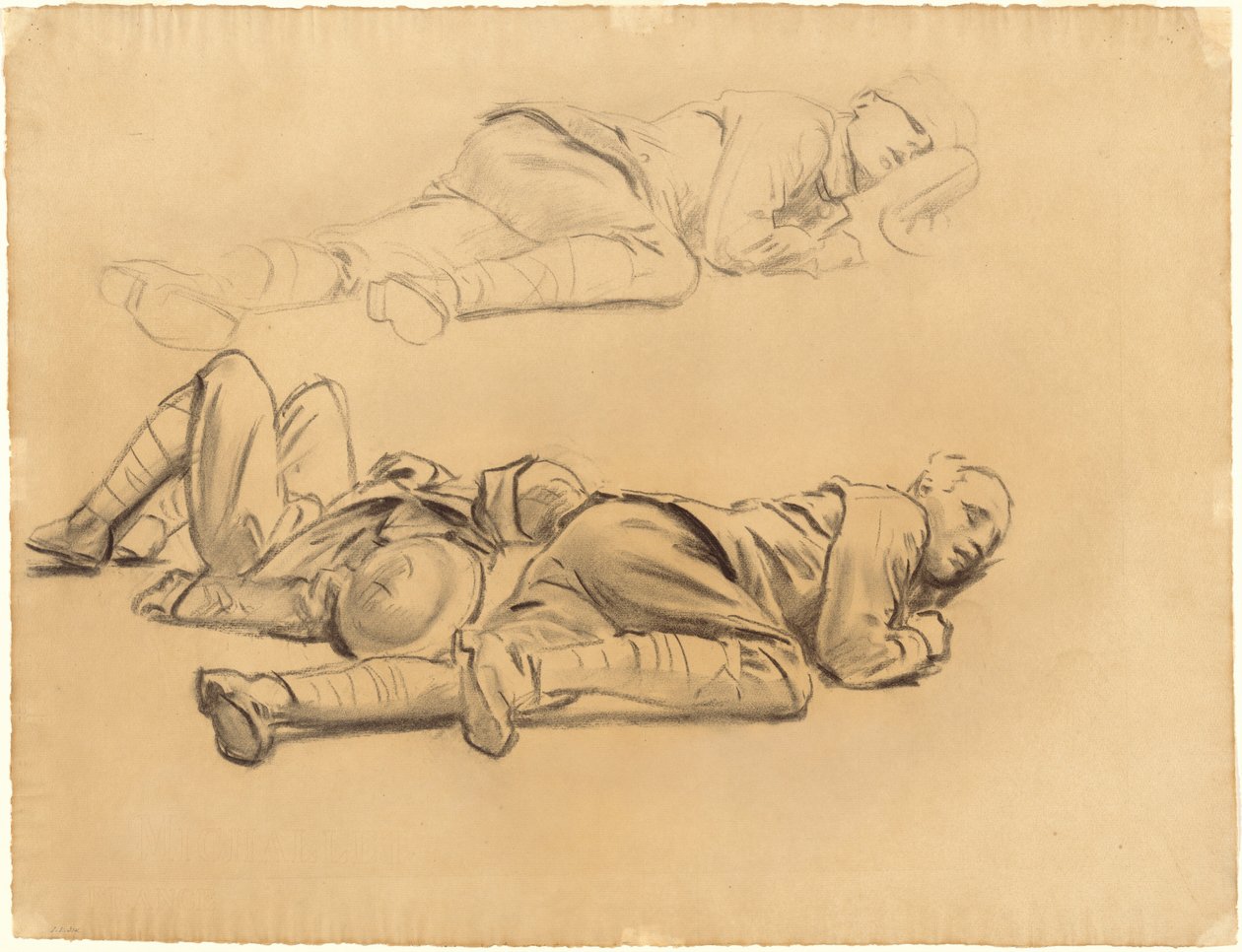 Estudios para "Gaseados" de John Singer Sargent