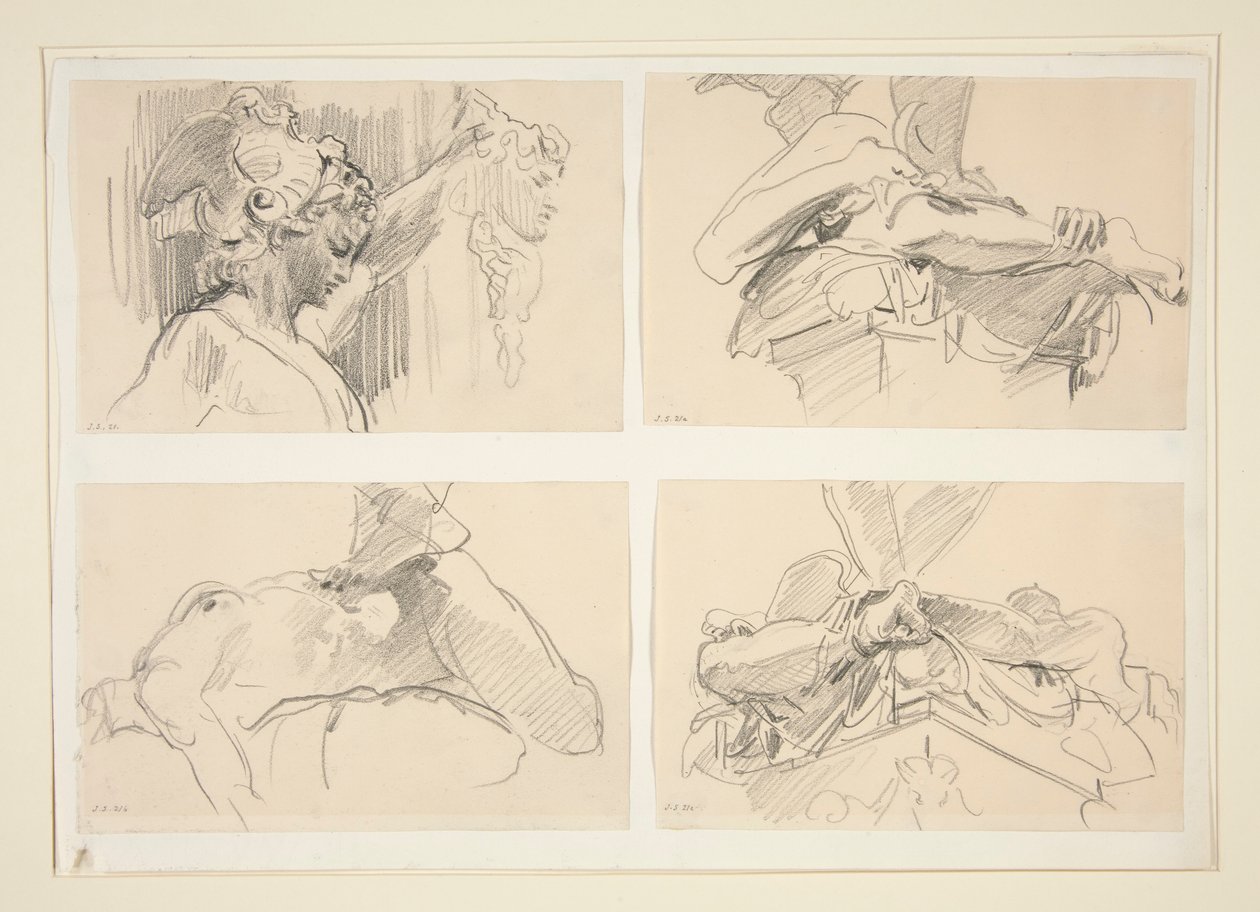 Estudios de Cellini de John Singer Sargent