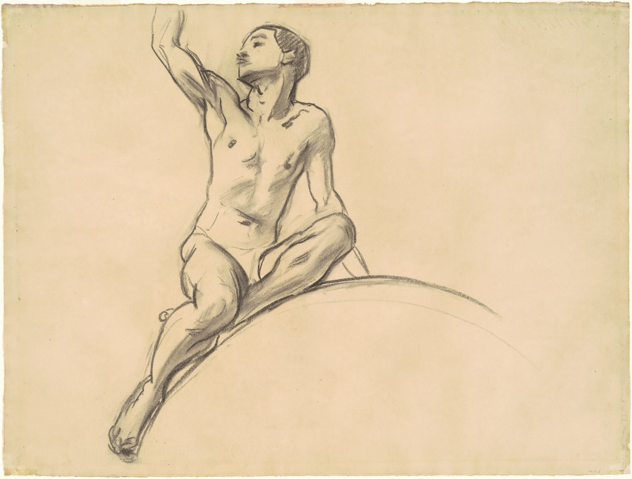 Estudio para figura sobre "Música" de John Singer Sargent