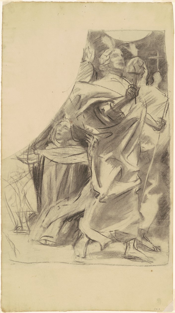 Estudio para "Triunfo de la religión" de John Singer Sargent