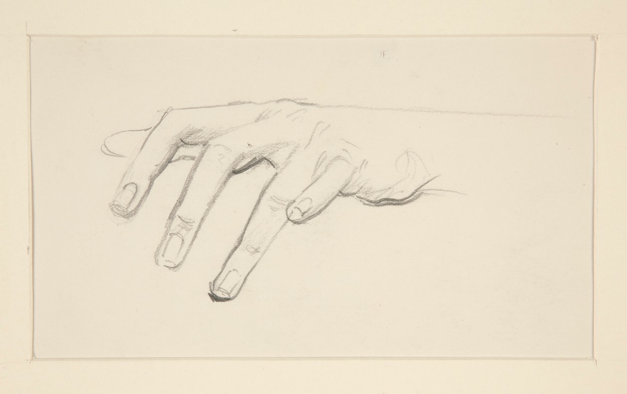 estudio de una mano de John Singer Sargent