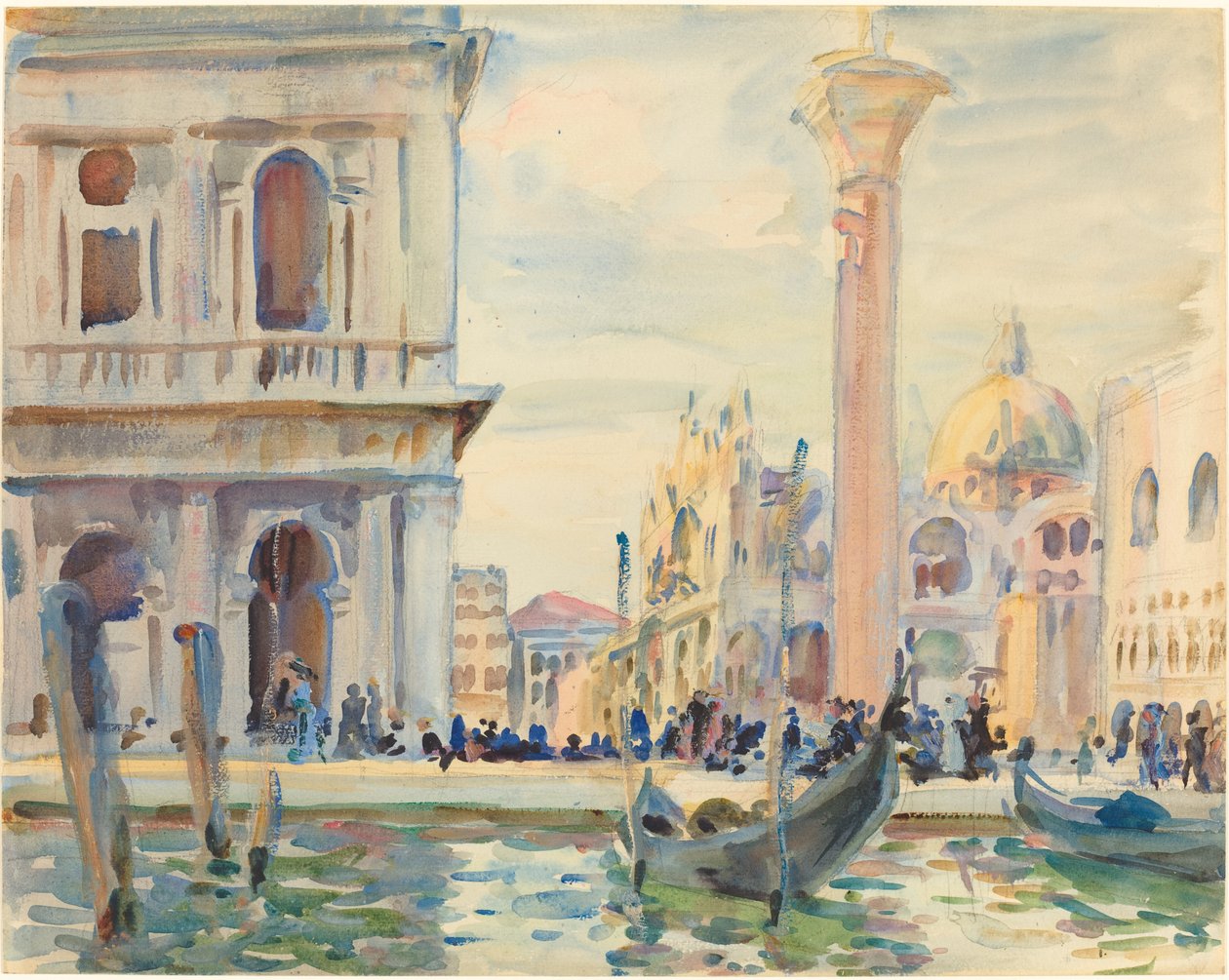 La Piazzetta, c. 1911 de John Singer Sargent