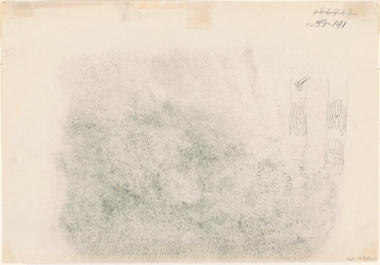 Troncos de Árboles [verso] de John Singer Sargent