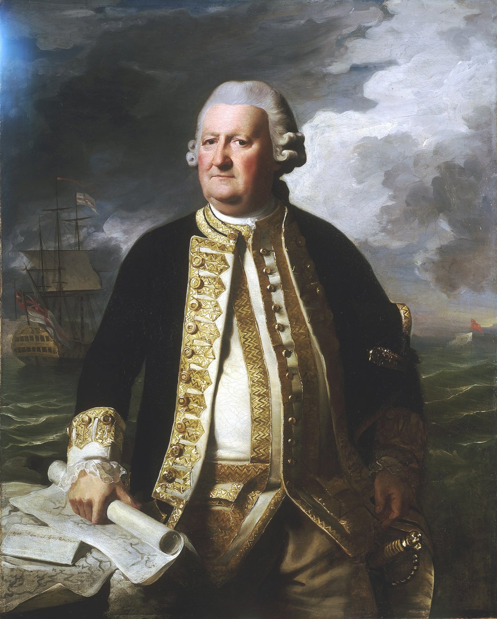Almirante Clark Gayton (1720-1787) de John Singleton Copley