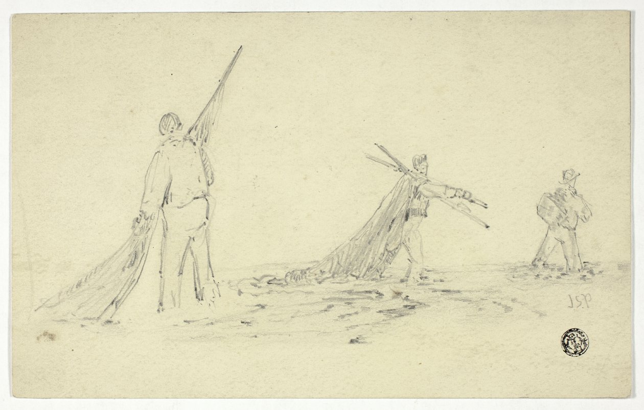Hombres cargando redes de John Skinner Prout