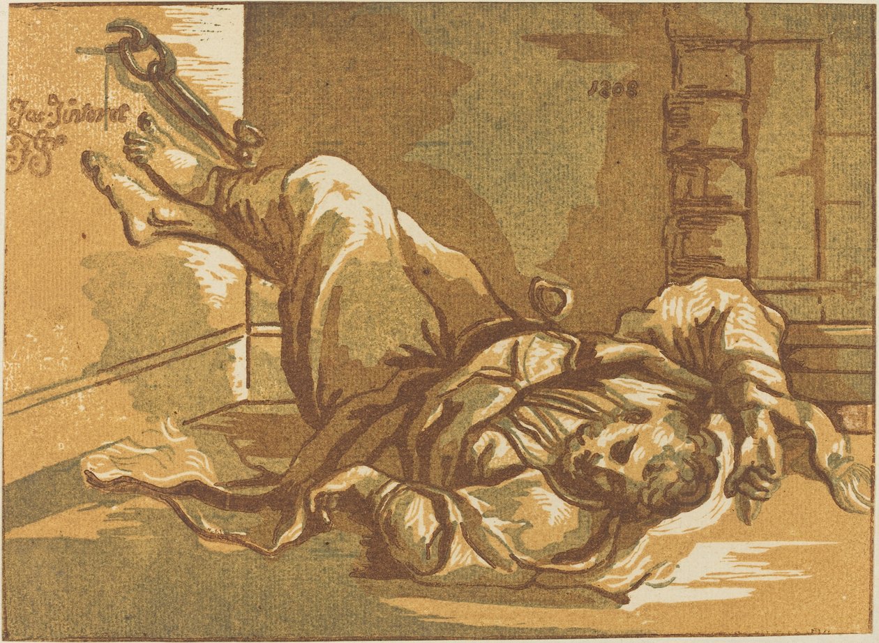 Hombre Encadenado de John Skippe after Jacopo Tintoretto