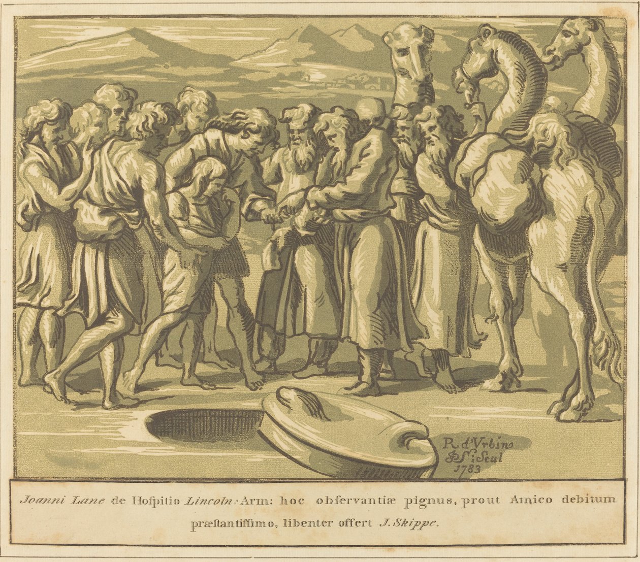 José vendido como esclavo de John Skippe after Raphael