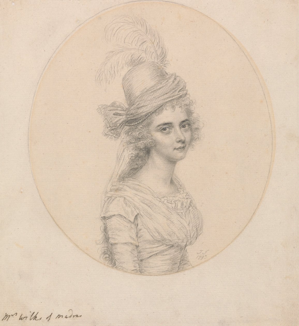 Retrato de la Sra. Wilks de Madrás de John Smart