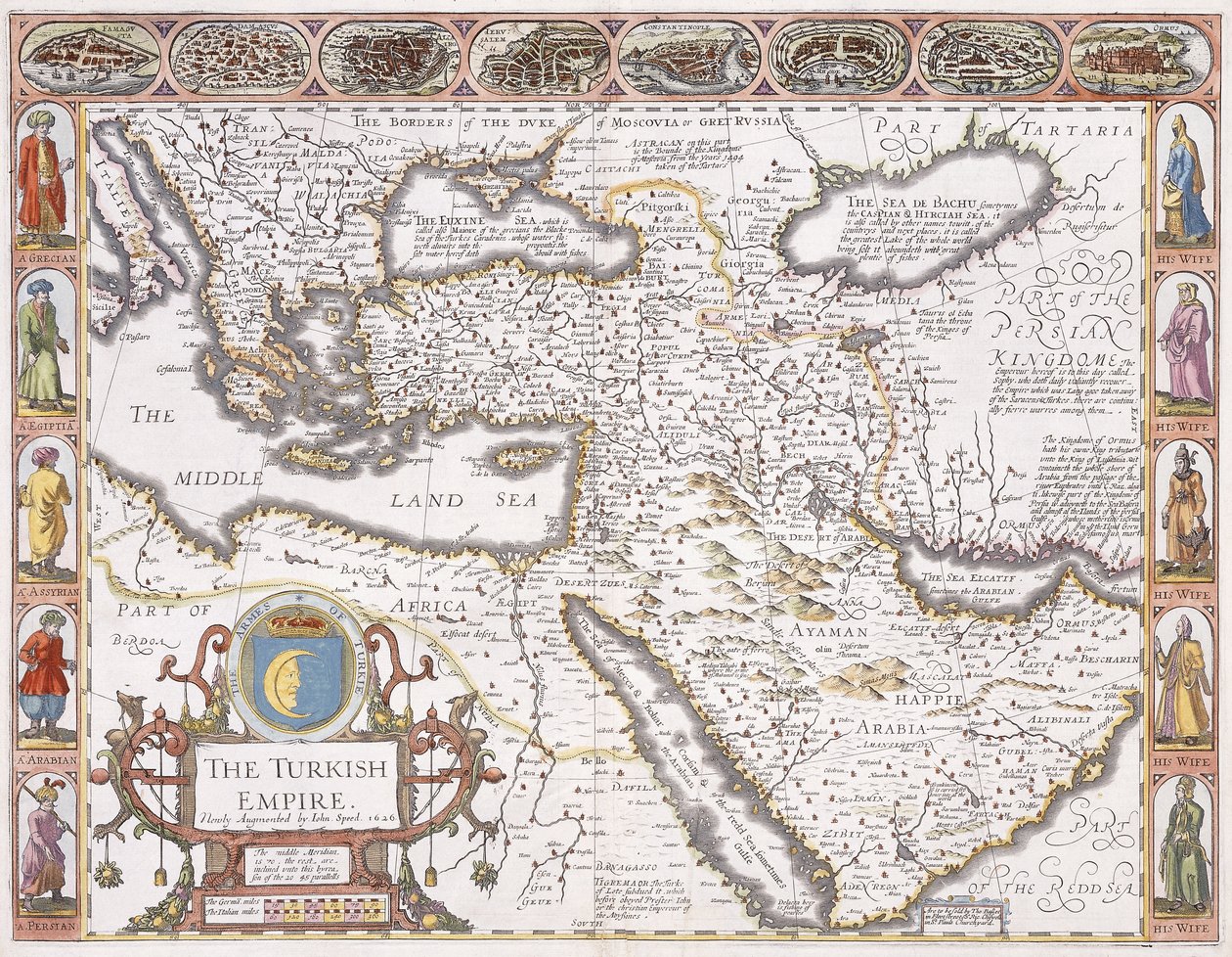 El Imperio Turco, 1626 de John Speed