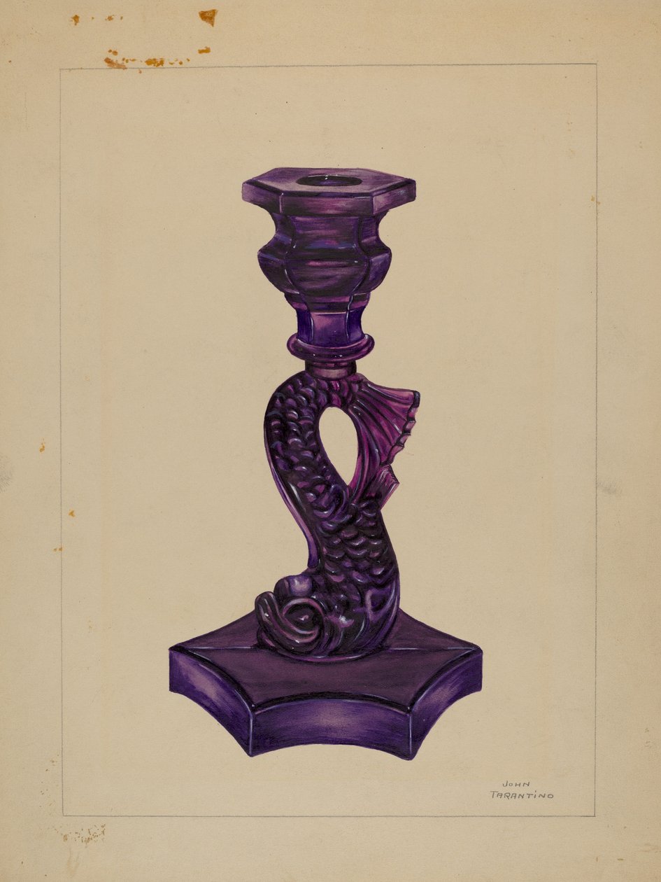 Candelabro de delfín, c. 1936 de John Tarantino