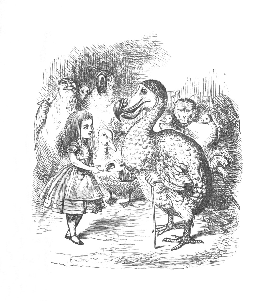 Alicia y el Dodo, 1889 de John Tenniel