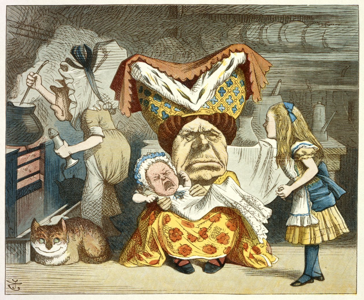 Alicia y la duquesa de John Tenniel
