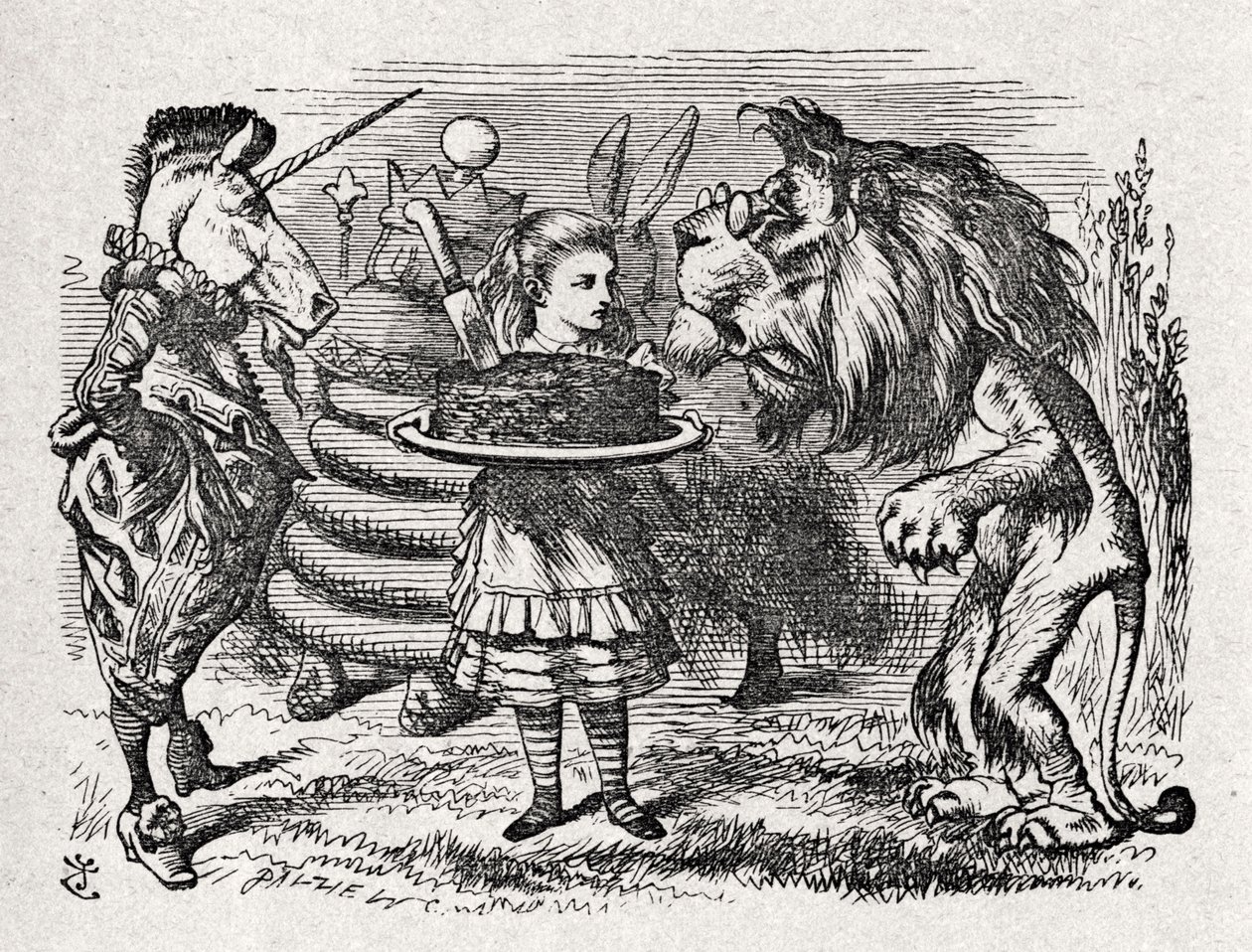 Alicia el León y de John Tenniel