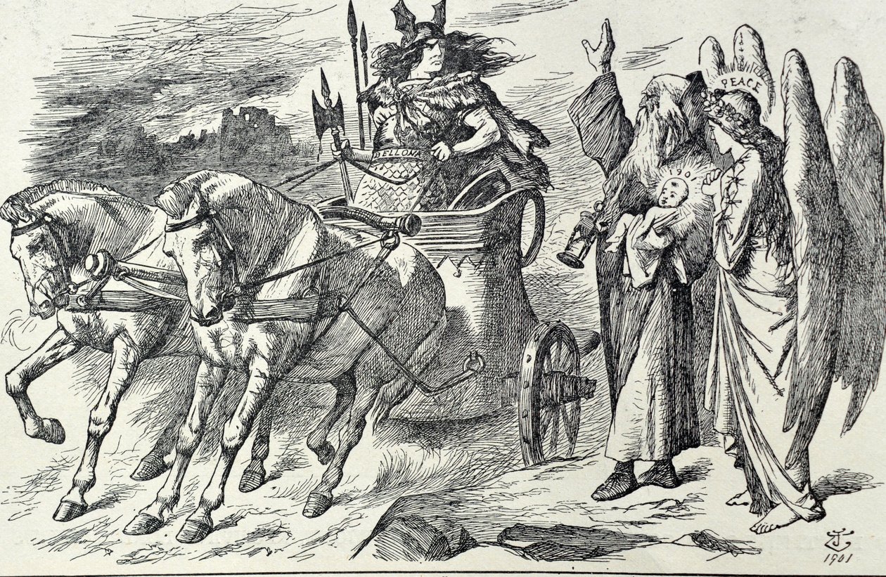 Caricatura de Punch titulada Apelación del Tiempo de John Tenniel