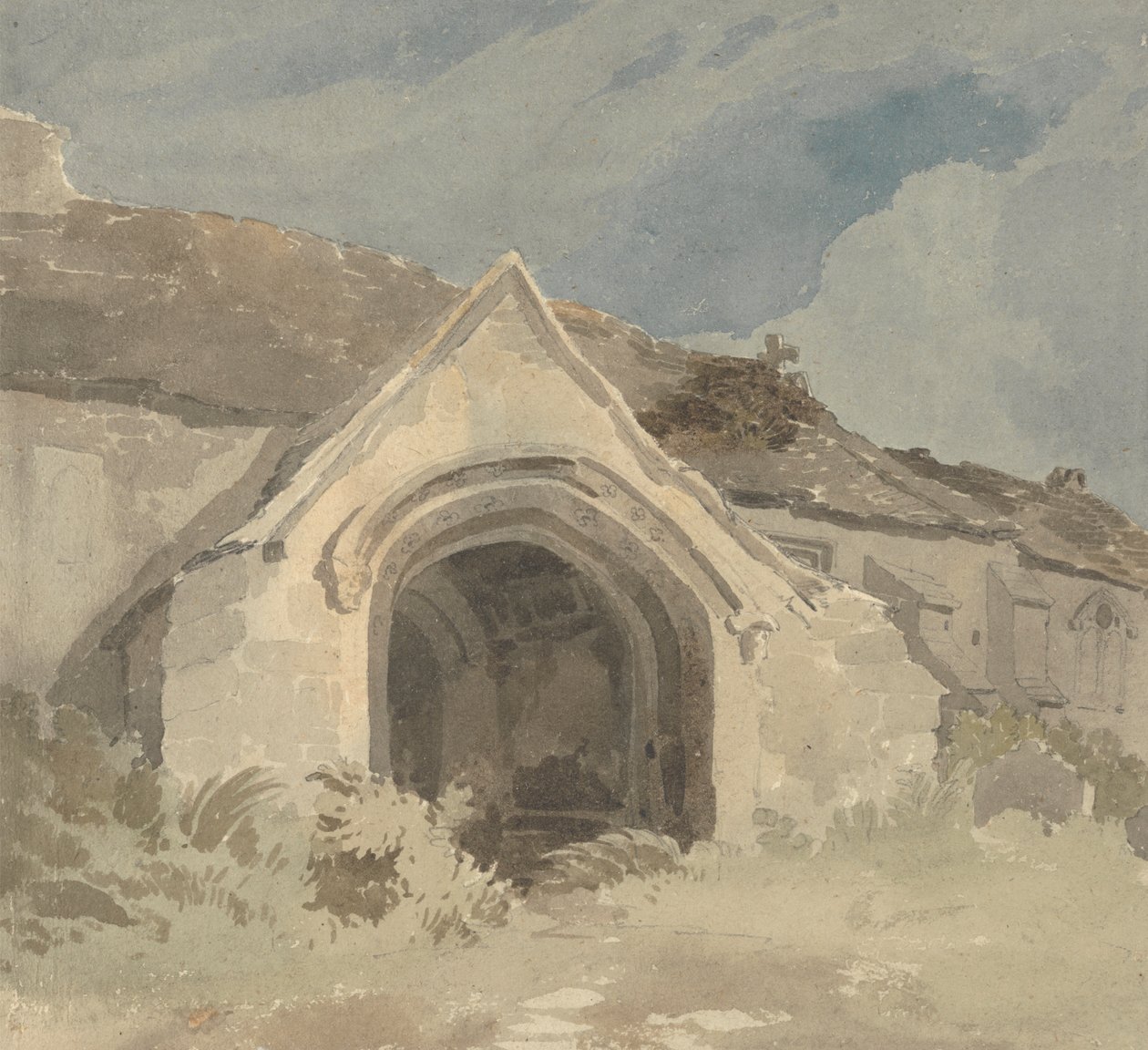 El pórtico de una iglesia de John Thirtle