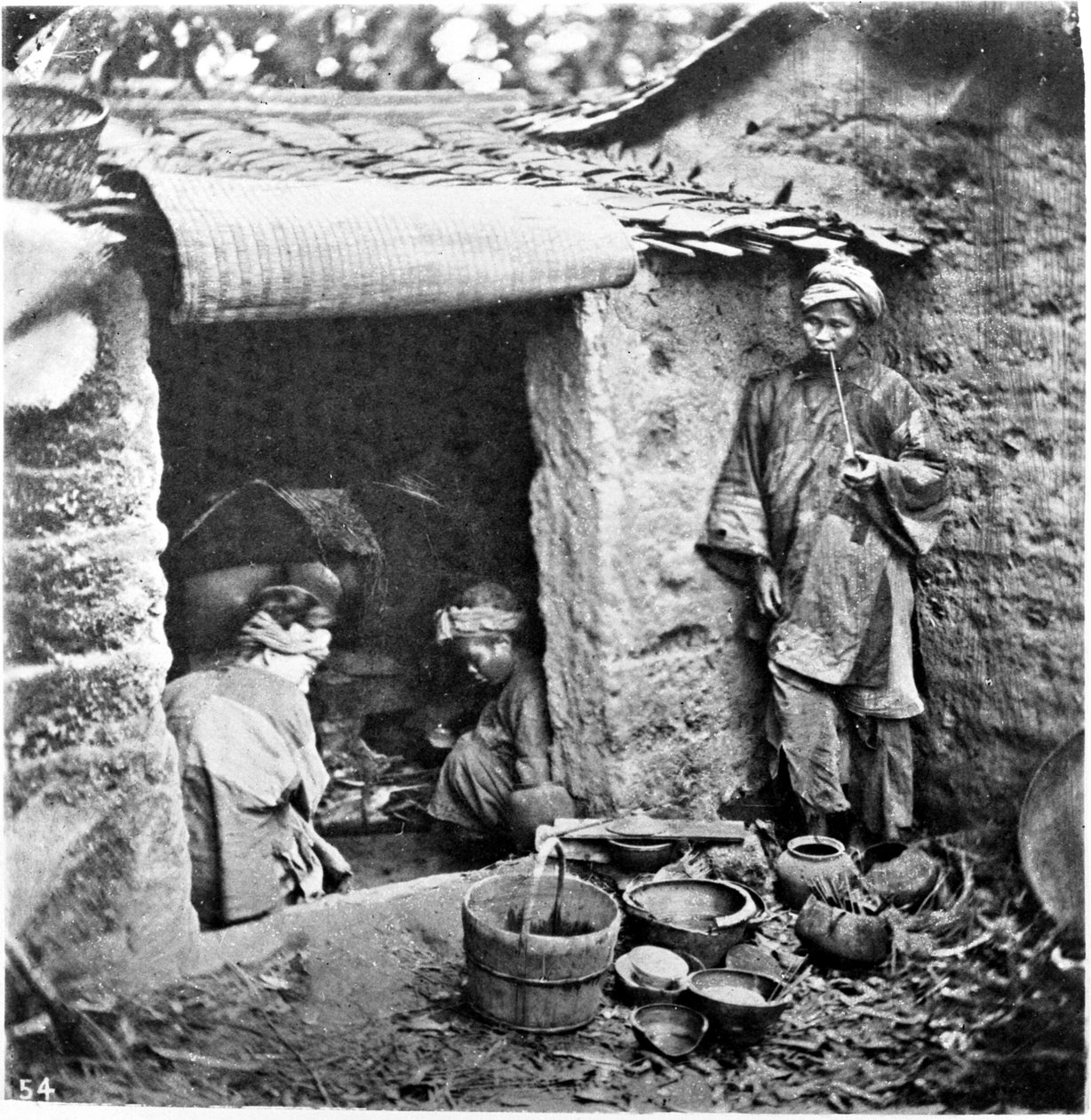 China, una familia sencilla, c.1870 de John Thomson