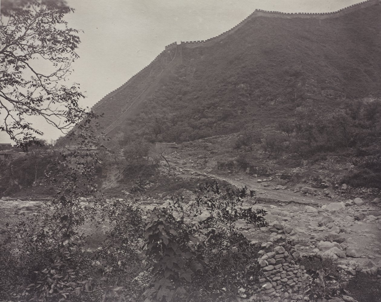 View of the Great Wall, China de John Thomson