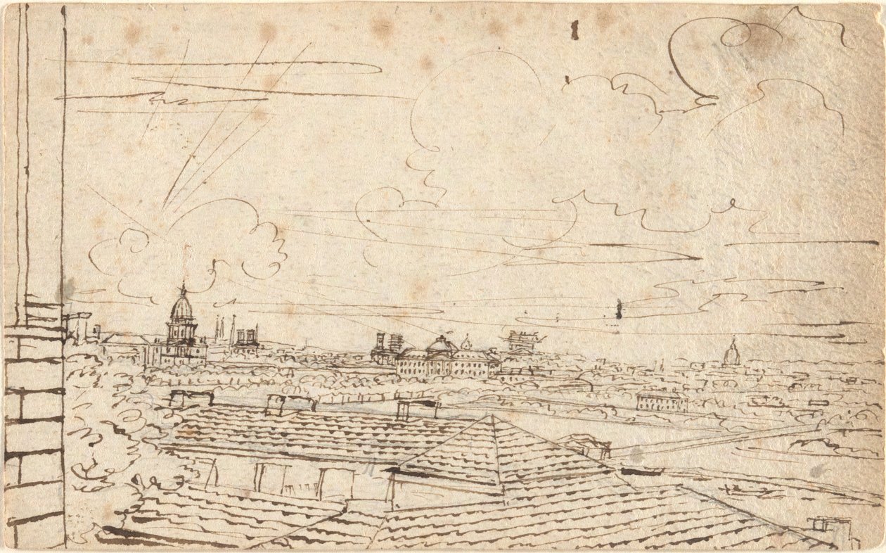 Vista de París de John Trumbull