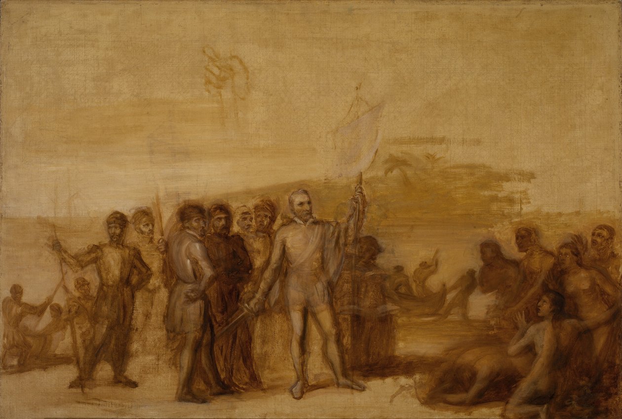 El desembarco de Colón de John Vanderlyn