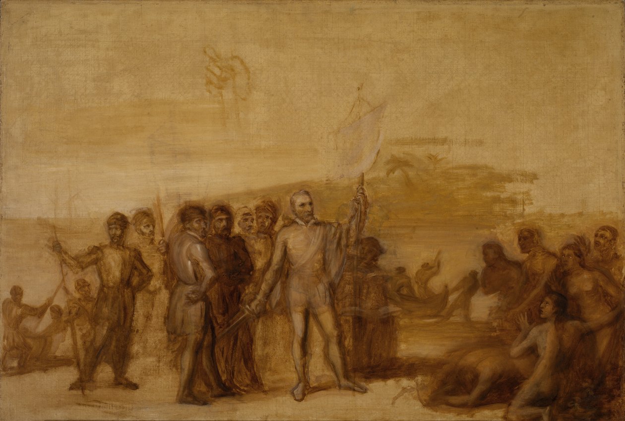 El desembarco de Colón de John Vanderlyn
