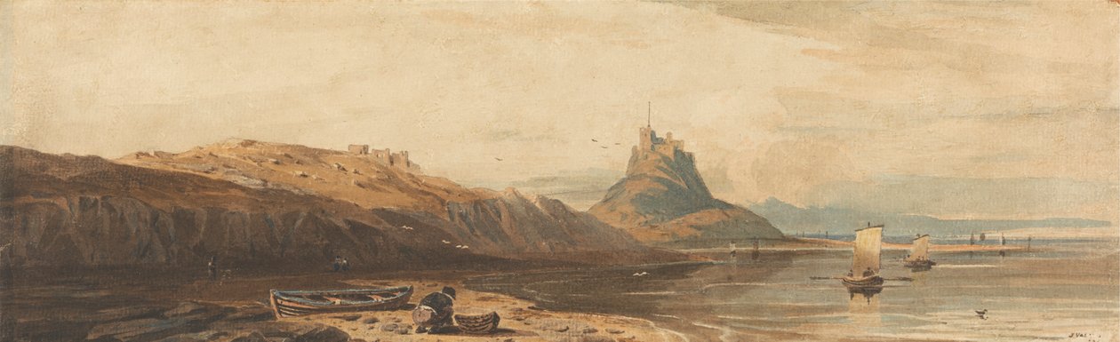 Castillo de Holy Island de John Varley