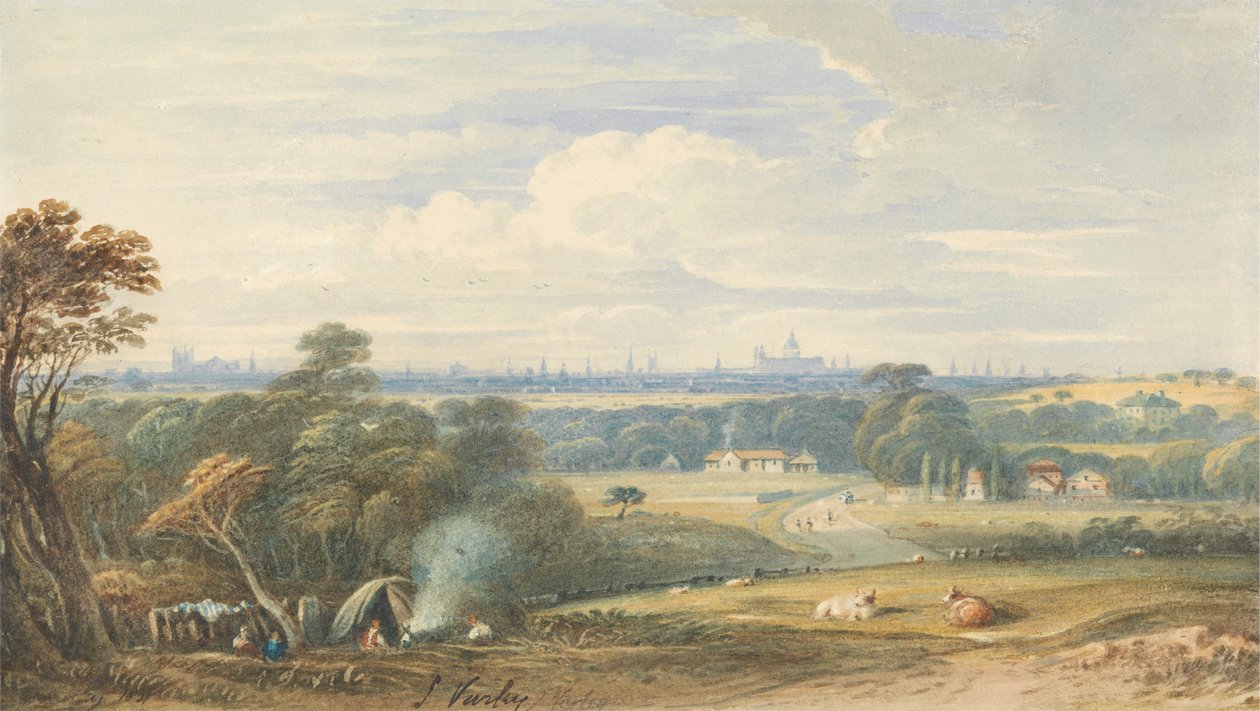 Londres desde el suroeste de John Varley