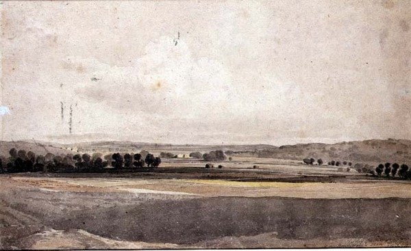 Cerca de Handborough, Oxon de John Varley