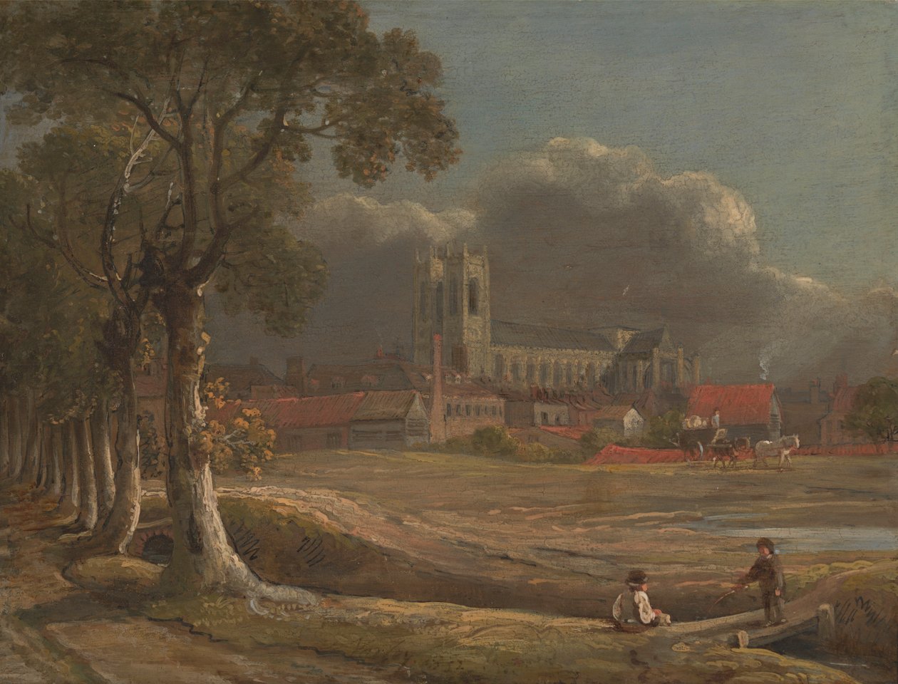 Abadía de Westminster desde Tothill Fields de John Varley