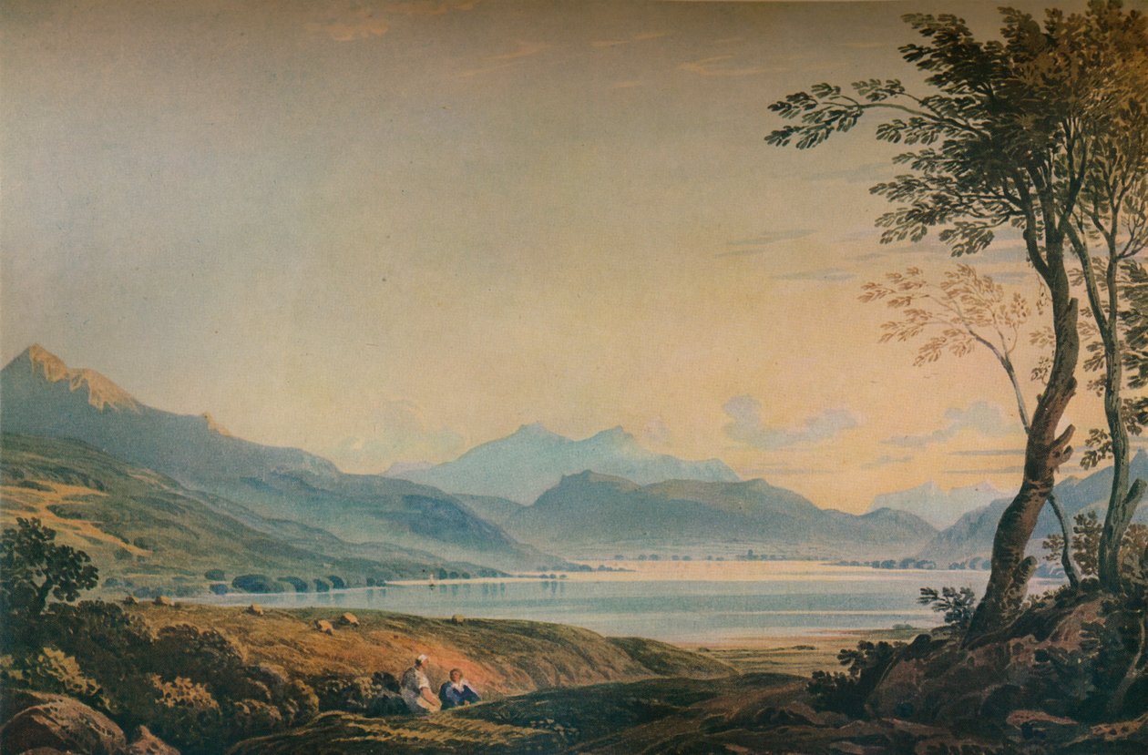 Windermere desde Bowness, c. 1822, 1938 de John Varley I