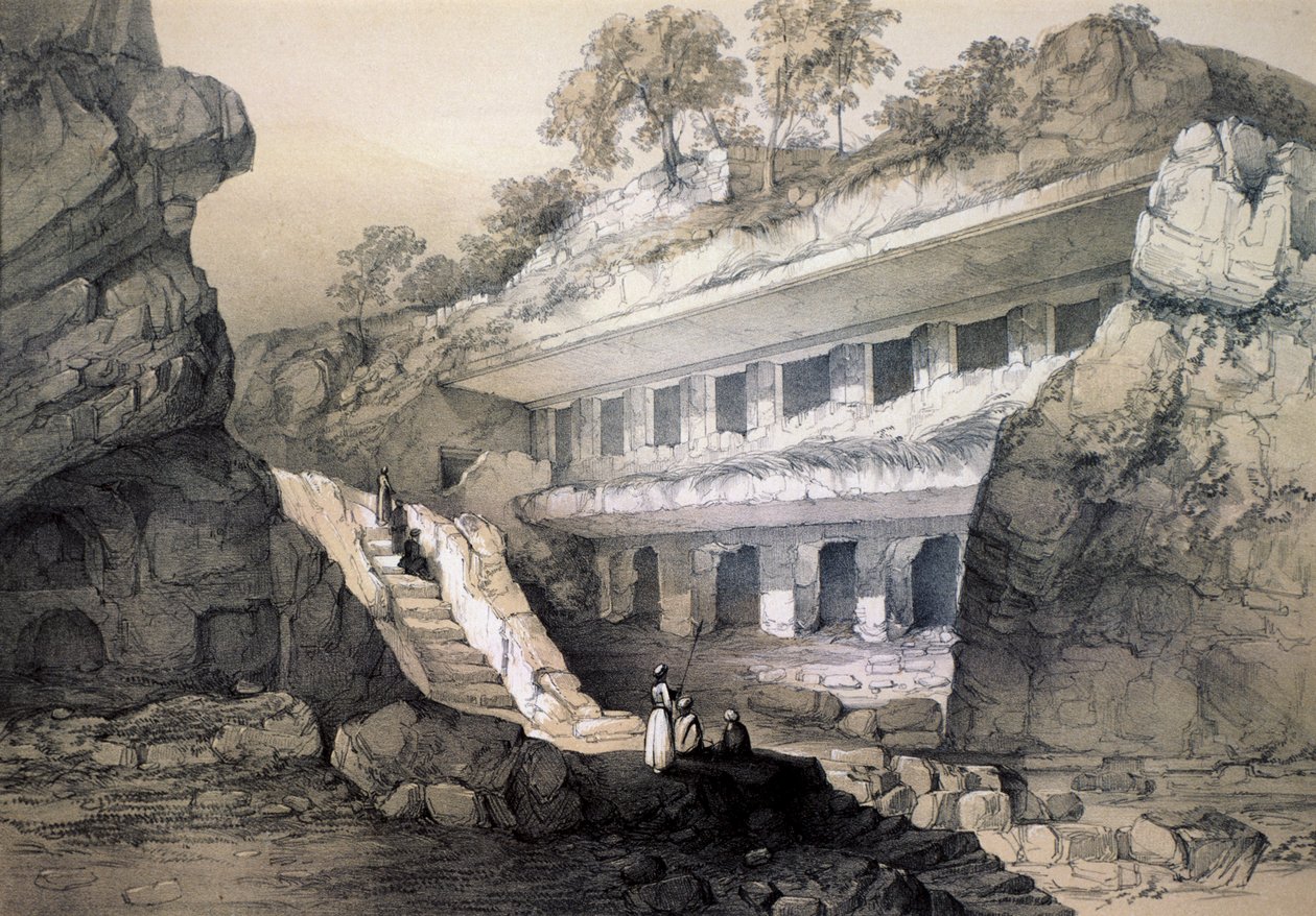 Kannari sic, Vista de la cueva Durbar de John Weale