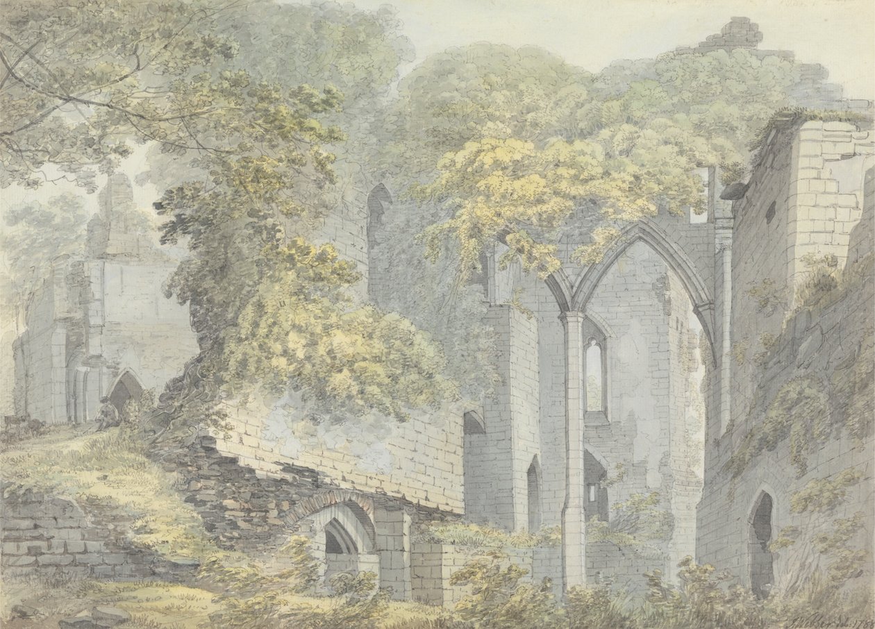 Castillo de Goodrich en el Wye, Hertfordshire de John Webber