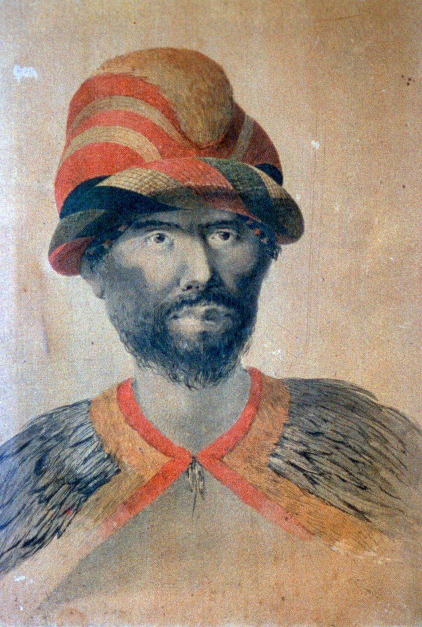 Hawaiano, siglo XVIII de John Webber