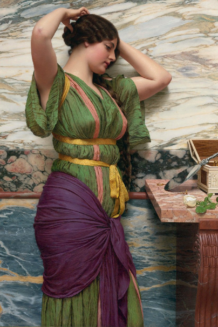 Un reflejo justo, 1915 de John William Godward