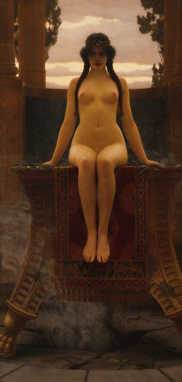 El oráculo de Delfos de John William Godward