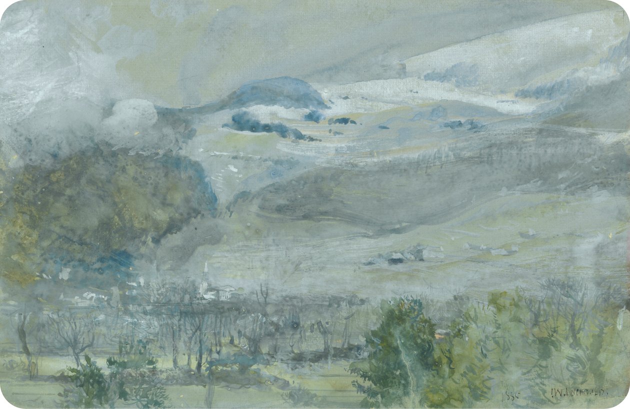 Paisaje del Valle Suizo de John William Inchbold