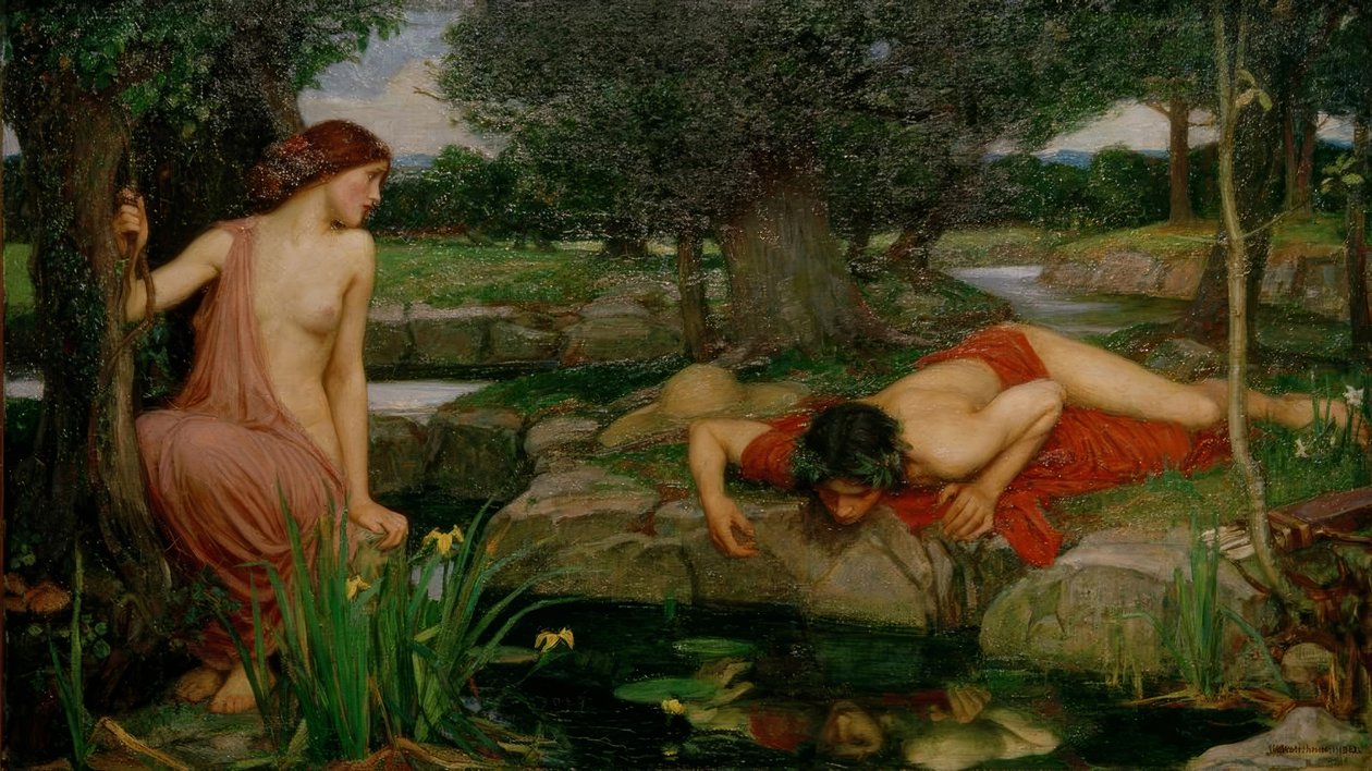 Eco y Narciso de John William Waterhouse